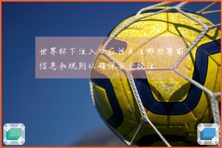 世界杯下注入口应该关注哪些赛前信息和规则以确保安全投注