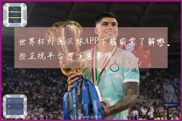 世界杯外围买球APP下载前需了解哪些正规平台与注意事项
